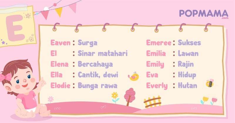 Nama bayi perempuan modern - Popmama.com/Aristika Medinasari